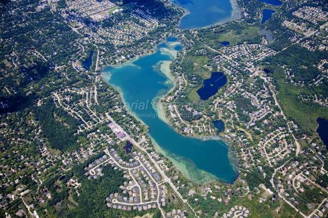 Green Lake in Oakland County, Michigan